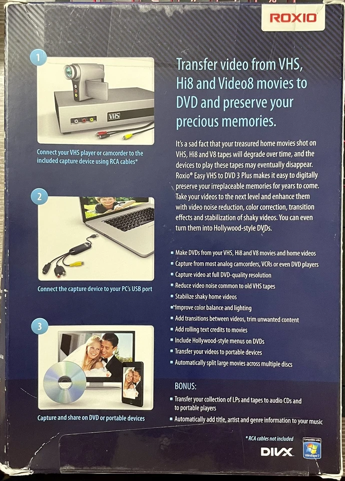 Roxio Easy VHS to DVD 3 Plus Converter - 251000 - New - Image 2 of 4