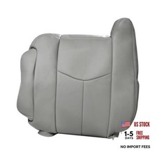 Pewter Gray Driver Side Top Lean Back Replacement Leather Seat Cover