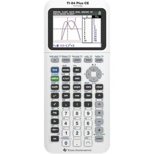TI-84 Plus CE Graphing Calculator with Color Display White