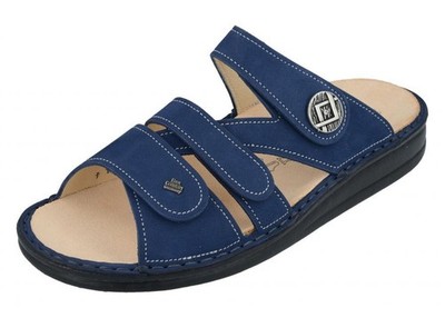 Finn Comfort Damen Sandalen Pantoletten Agueda blau atoll Leder Einlagen 01538