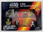 Star Wars Power of the Force 6 Pack Die Cast Figures & Cards WHI36