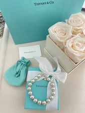 Tiffany Hardwear Ball Bracelet in Silver s 7.5” NEW in Box $750