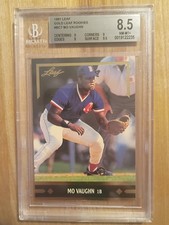 1991 LEAF #BC7 MO VAUGHN GOLD ROOKIES BGS GRADED 8.5 NR-MT+ HOF LOW POP