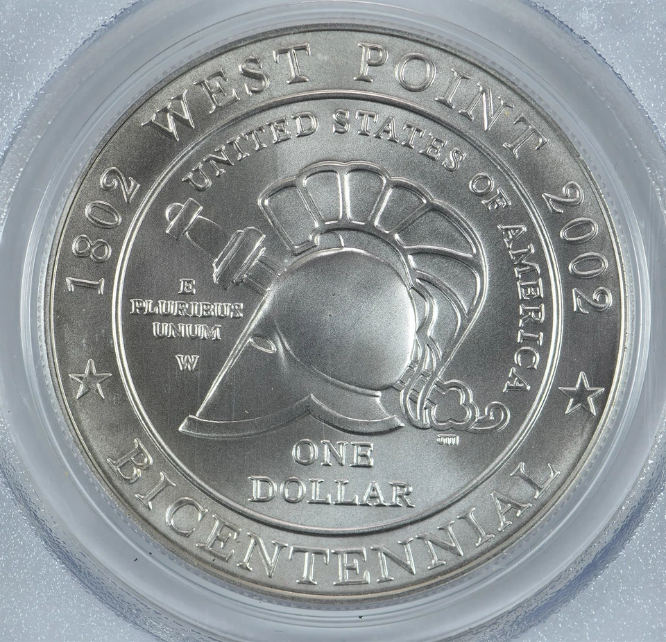 2002-W West Point Commemorative Dollar MS69 PCGS Blue Label - Image 4 of 4