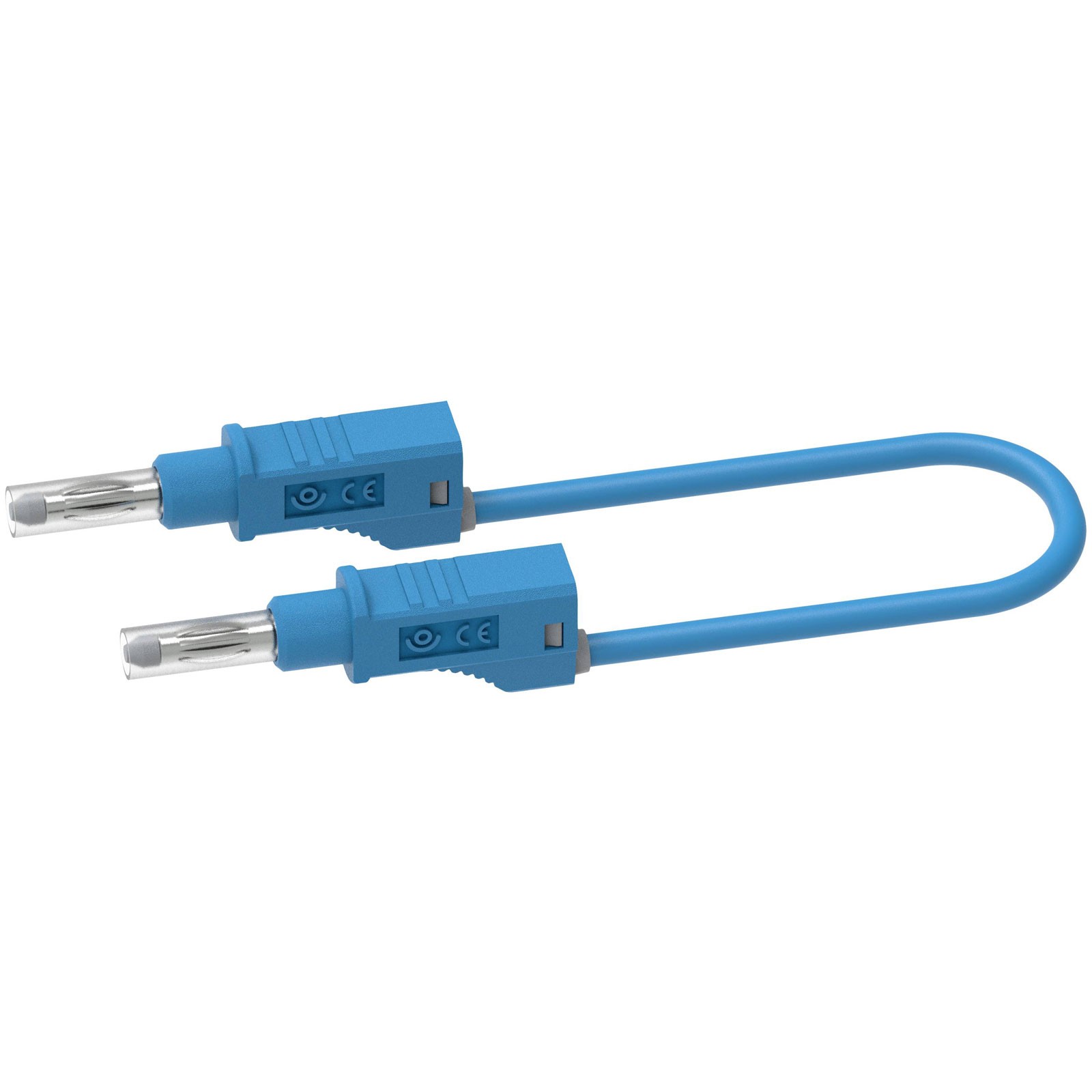 Electro PJP Test Lead 0.50m Blue Jack Plug 1pc