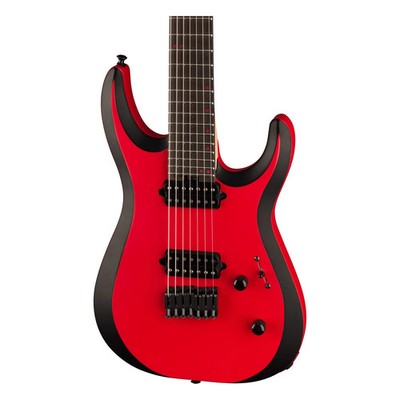 Jackson Pro Plus Series DK Modern MDK7 HT - Satin Red with Black Bevels