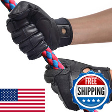 Intra-FIT Premium Grain Goatskin Climbing Gloves   Full Finger Rope Gloves for R