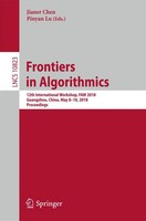 Frontiers in Algorithmics Jianer Chen (U. A.) Taschenbuch X Englisch 2018
