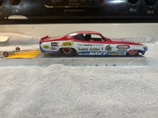 1/24 Scale Drag Slot Funny Car 75 Go Navy Dodge Duster  Tom "Mongoose" McEwen