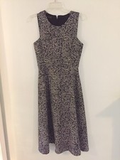 Zara Fit And Flare Herringbone Dress Size M. Waist 26”