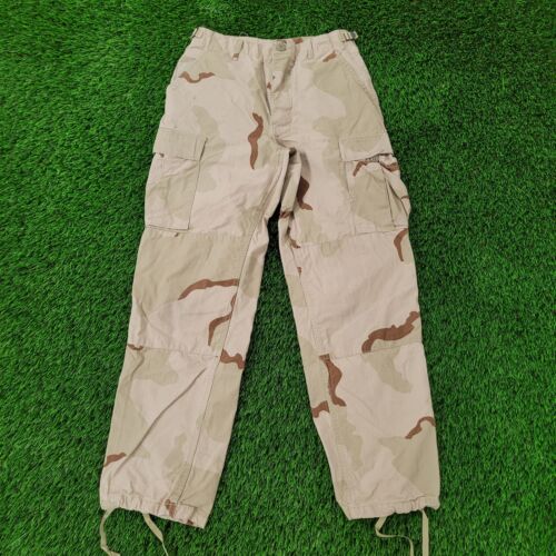 BDU Trouser Desert Camo Cargo Pants Small 28x30 T… - image 1