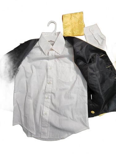 Elegant Boys Formal Suit Set with Vest, Shirt, and Accessories, Size 8 *New* - Picture 3 of 3