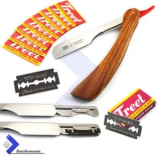 Straight Barber Hair Shaving Razor Vintage Folding Knife Beard Styling Razor Kit