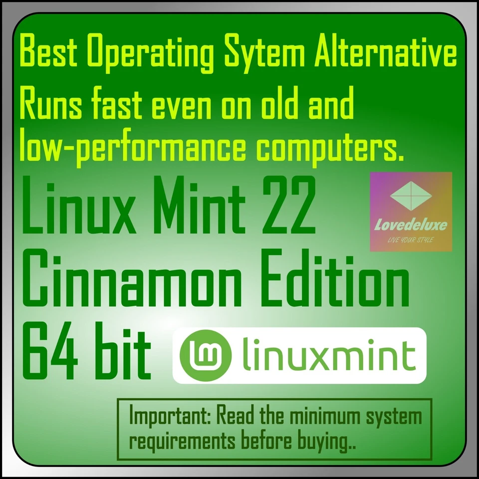 Windows Alternative OS LINUX MINT 22 Cinnamon (64bit) BOOTABLE Physical Disc. - Image 4 of 4