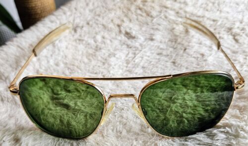 Vintage Randolph Engineering Aviator Gold-Toned 58□20 140 Glasses. Need Lenses! - Picture 1 of 2