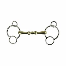 AK Universal Loose Ring Horse Riding Bit Lozenge with German Silver Mouthpiece