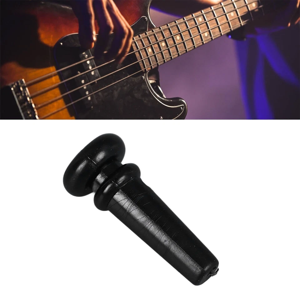 Pin de extremo de cuerda de bajo de plástico sintético de repuesto para clavija de cola de guitarra acústica Foto 4 de 4