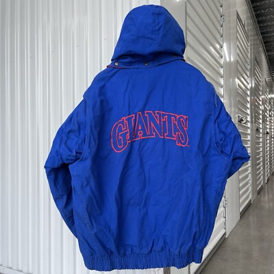 Vintage Vtg 1990s 90s NFL New York NY Giants Logo 7 Puffer Jacket