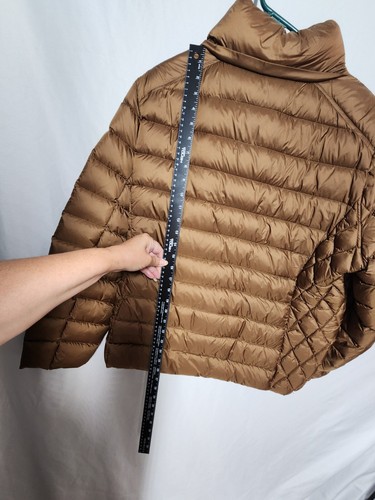 MK Michael Kors NWOT Size XXL Down Packable Puffer Hooded Jacket Copper / Gold - Picture 3 of 16