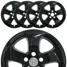 4 fits Honda HRV LX 2016-2022 Black 17" Wheel Skins Snap On Rim Covers Hub Caps