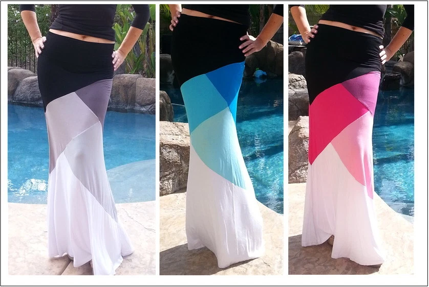 slimming maxi skirt