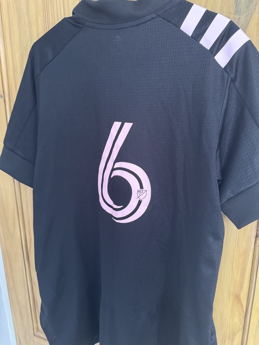 Maillot Inter Miami 2020 Extérieur - Noir - Taille XL - N°6 - Adidas - Neuf