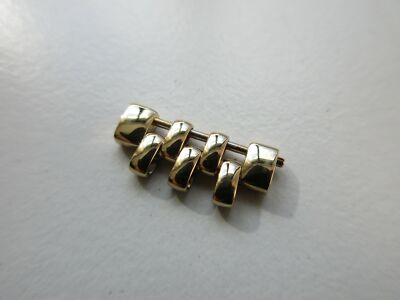 Omega watch bracelet link 1451 gold plated Swiss with pin