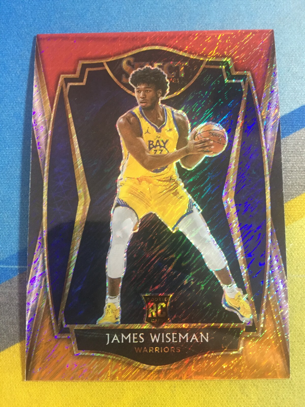 2020-21 Select JAMES WISEMAN Rookie Premier #184 Red White Orange Shimmer