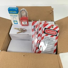 Electrical Lockout Tagout Kit 30 Tags 30 Locks w/ 2 Keys Each