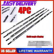 NEW Chrome Front Rear  Car Door Belt Moulding SET For Toyota Camry 2002-2006