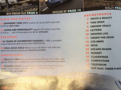 Autoweek Jan 7, 2008 - BMW X6 xDrive 351 - Jaguar XF - Toyota Prius Pickup Truck - Picture 5 of 7