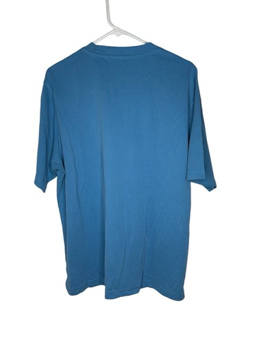 NWT Bugatchi Uomo Mens Short Sleeve Short Medium Ribbed Modal Blue - Picture 4 of 8
