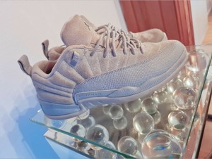 jordan 12 wolf grey low