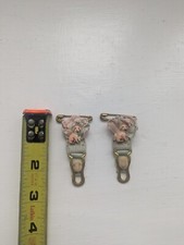 Vintage velvet grip dog Baby Girl Diaper Garters Pins USA Prop