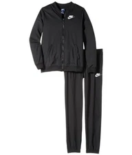 Girls' Nike Tricot Jacket & Pants Track Suit Set, Black, Size: S  ()