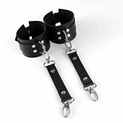 Women Garter Belts Strap With Handcuffs Leg Bondage Leather Harness SM Suspender - Picture 5 of 10