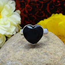 Pleasant Black Onyx Gemstone 925 Sterling Silver Handmade Ring All Size