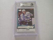 Adrian Kempe Signed 2017/18 Young Guns  RC Card Slabbed Beckett BAS BGS a