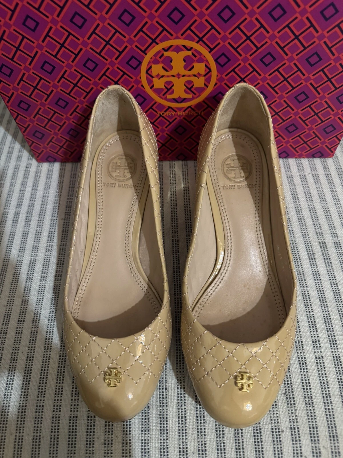 TORY BURCH Kent pompa rovere chiaro taglia 5 5 US