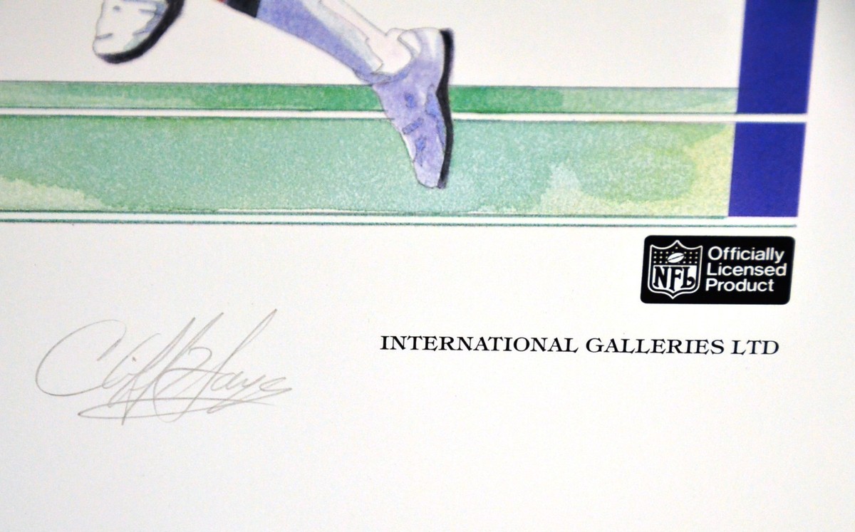 Chicago Bears 85 Superbowl team lithograph hand signed very
