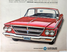300 Hardtop Vintage 1964 Car Ad Chrysler Motors Magazine Print Automobile