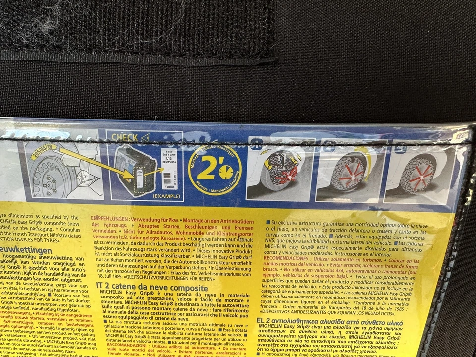 Chaînes À Neige Composite Michelin Easy Grip G12 Neuves  14 Et 15 - Imagen 3 de 4