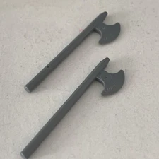 Lego Part 3848 (2pcs) Minifigure Weapon Axe, Halberd