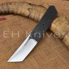 8'' Handmade Carbon Steel Hunting Knife making Sharp Skinner Blank Blade Knife