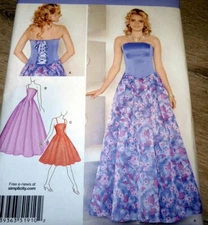 *NEW Misses EVENING DRESS Sewing Pattern 6-8-10-12-14 UNCUT