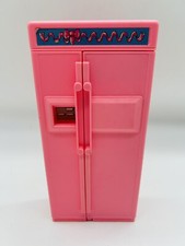 Barbie Kitchen 10  Pink Refrigerator 1990
