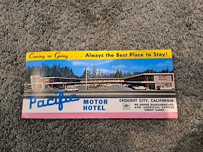 Vintage Brochure for Pacific Motor Hotel Crescent City California