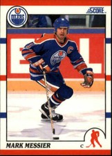 1990-91 SCORE NHL HOCKEY HOF'er Trading Card #100/ Mark Messier, Edmonton Oilers