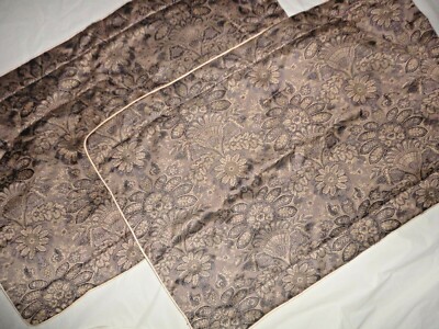 CROSCILL FAIRMONT AMETHYST GOLD FLORAL (PAIR) KING PILLOW SHAMS 21 X 37