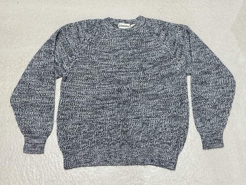 Vintage St Johns Bay Sweater Men’s Medium Gray Pullover Made In Hong Kong - Picture 1 of 5